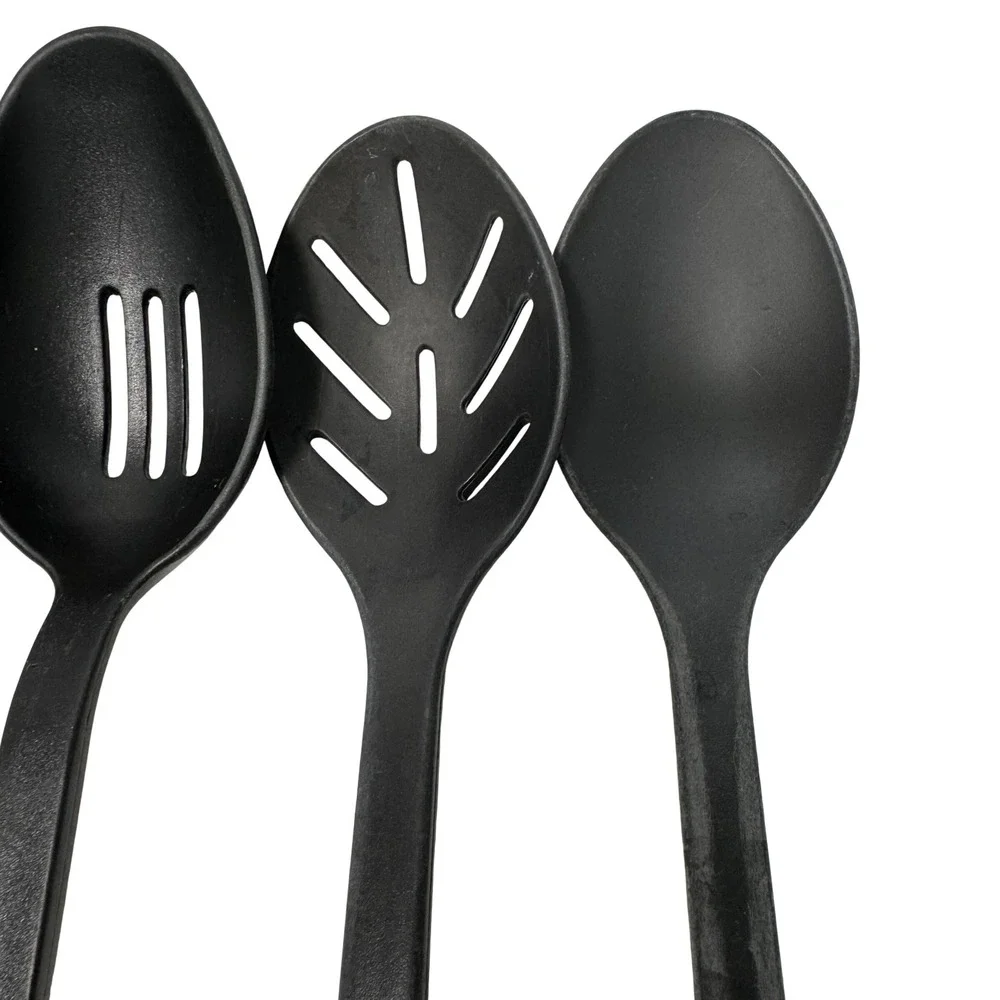 Farberware‎ Calphalon Kitchen Utensil Set 4pc Black Nylon Ladle Slotted Spoons